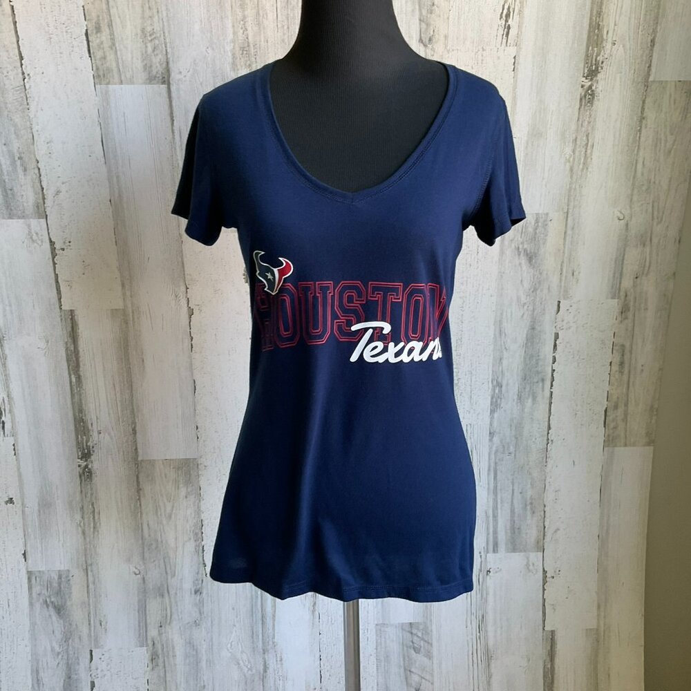 CLEARANCE! NFL Houston Texans Size Small V-Neck T-Shirt Short Sleeve Team Gear